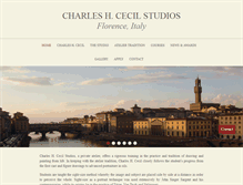 Tablet Screenshot of charlescecilstudios.com